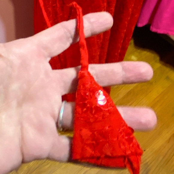 Brand new from India. Long red sequin dress US size 12 - Picture 15 of 16